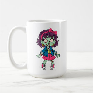1980er Zombie Mädchen Kaffeetasse