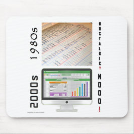 "1980s vs 2000s Accounting" Mouse Pad Mousepad