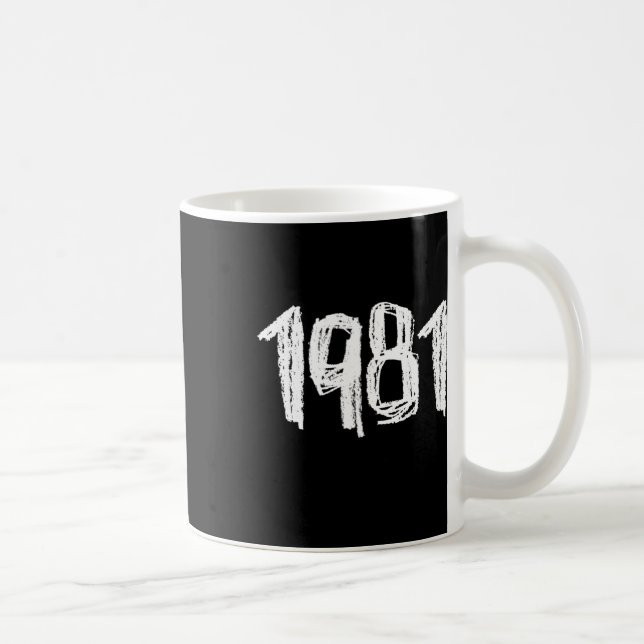 1981 Geburtstag1 Kaffeetasse (Rechts)