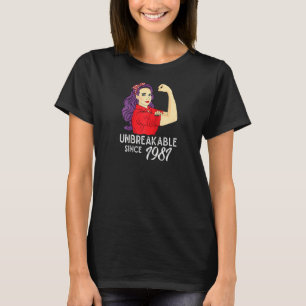 1981 Geburtstag 40. 40 Yo Unbrechbar Seit 1981 Wo T-Shirt