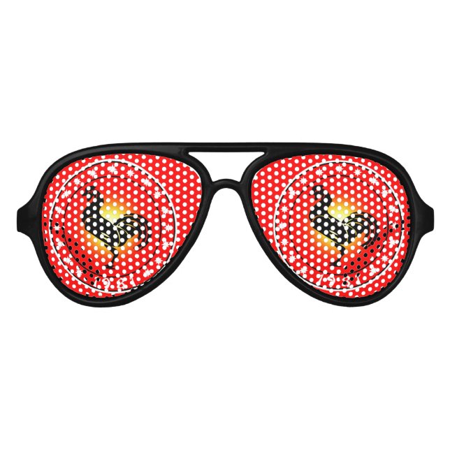 1981 Jahr des Stadions Partybrille (Vorderseite)