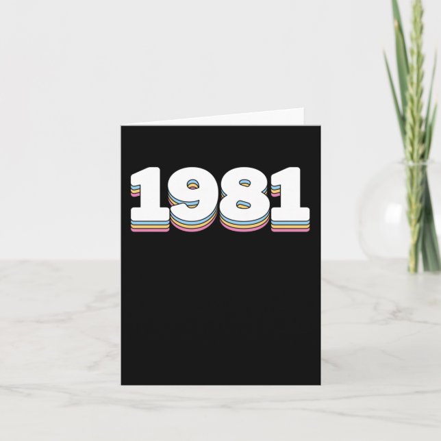 1981 KARTE (Vorderseite)