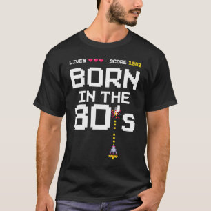 1982 Geboren in der Retro-Arkade der 80er Jahre T-Shirt