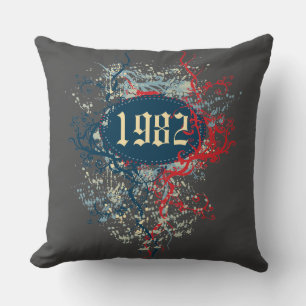 1982 Geburtstag oder Seit 1982 oder Made 1982 Kissen