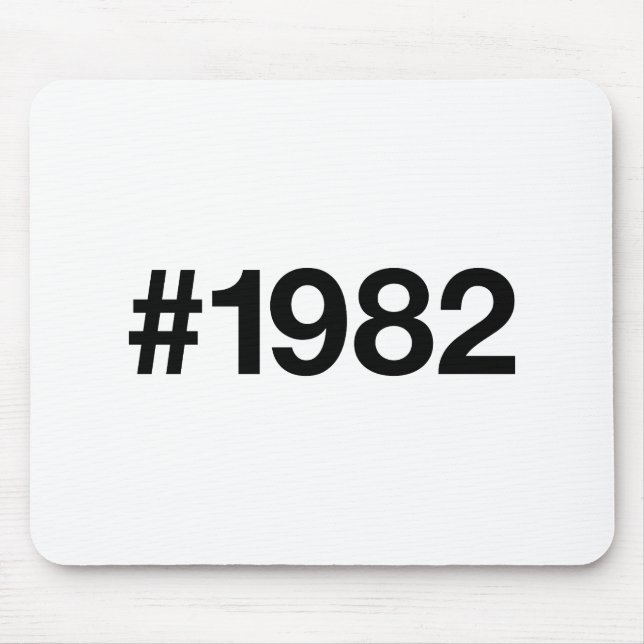 1982 Hashtag 43 Geburtstag Jahrestag Mousepad (Vorne)