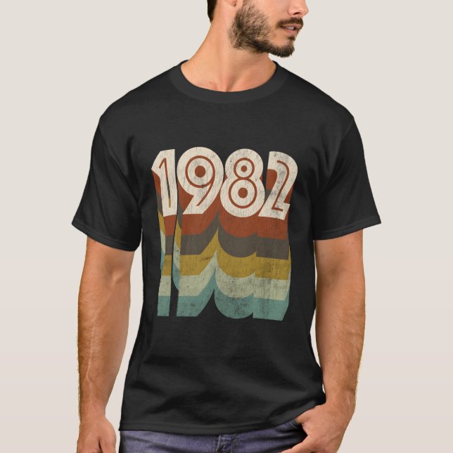 1982 Retro 38. Geburtstag T-Shirt (Vorderseite)