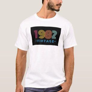 1982 Vintages Shirt mit Retrostil