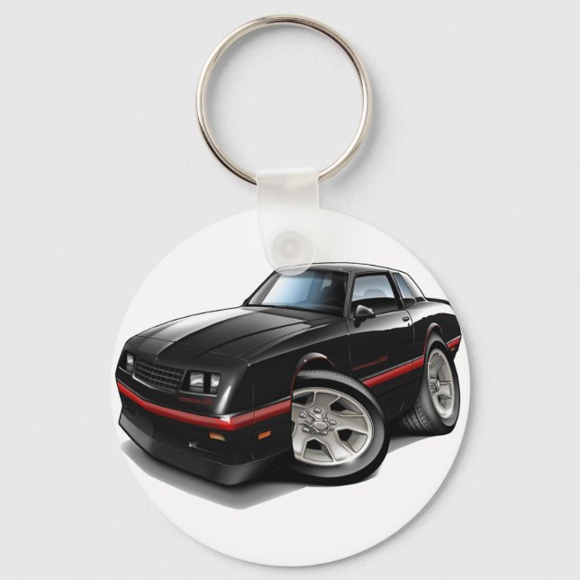 1983-88 Monte Carlo Black Car Schlüsselanhänger (Vorderseite)