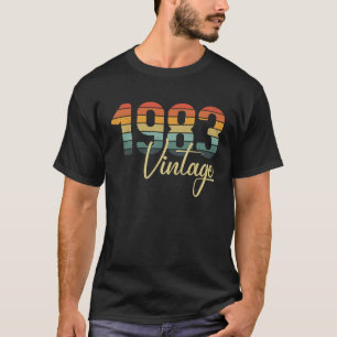 1983 Alle Originalteile B Tag Vintag Retro Sonnenu T-Shirt