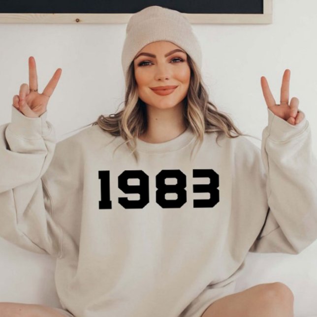1983 Anniversaire 40e Sweatshirt cadeau (Créateur téléchargé)