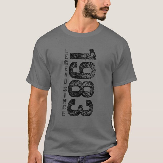 1983 Birthday Legend Since 1983 Gifts Born In 1983 T-Shirt (Vorderseite)