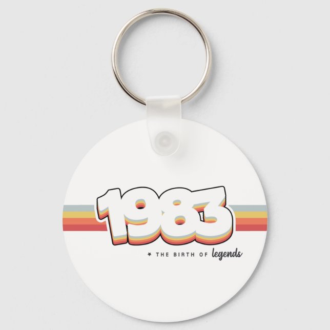 1983 Die Geburt von Legenden Schlüsselanhänger (Vorderseite)