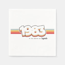 1983 Die Geburt von Legenden Serviette