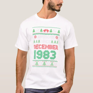 1983 Geburtstag Weihnachten Großartig T-Shirt