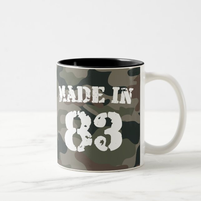 1983 Made in 83 Zweifarbige Tasse (Rechts)