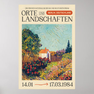 1984 Berlin Kunstausstellungsplakat Deutsche Lands Poster