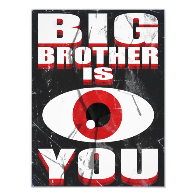 1984 Big Brother beobachtet Euch Poster (Vorne)