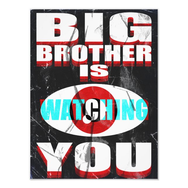1984 Big Brother is Watching You Poster (Redesign) (Devant)