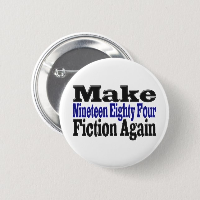 1984 Fiktion wieder herstellen Button (Vorne & Hinten)