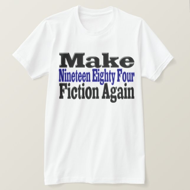 1984 Fiktion wieder T - Shirt (Design vorne)