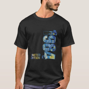 1984 Geburtstag Vincent Van Gogh Sternennacht T-Shirt