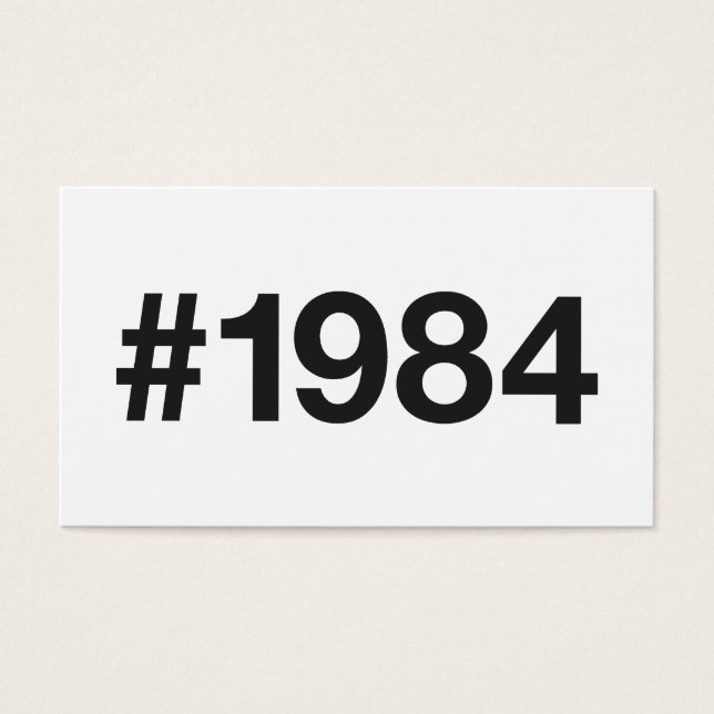 1984 Hashtag 41 Geburtstag (Vorderseite)
