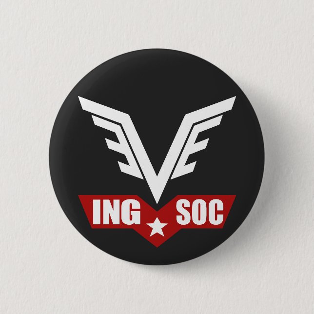 1984 INGSOC Parteibadge Button (Vorderseite)