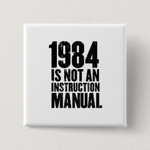 1984 ist nicht ein Anweisungs-Handbuch-Knopf Button