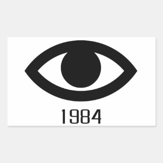 1984 RECHTECKIGER AUFKLEBER