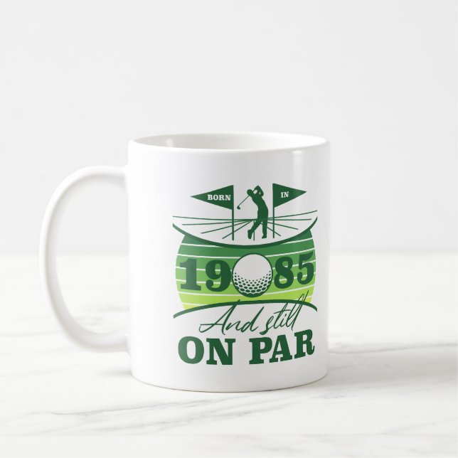1985 40. Birthday Golf Spaß Kaffeetasse (Links)