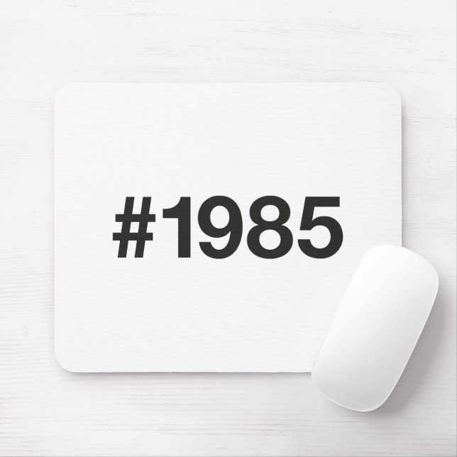 1985 Hashtag 40 Geburtstag Mousepad (Mit Mouse)