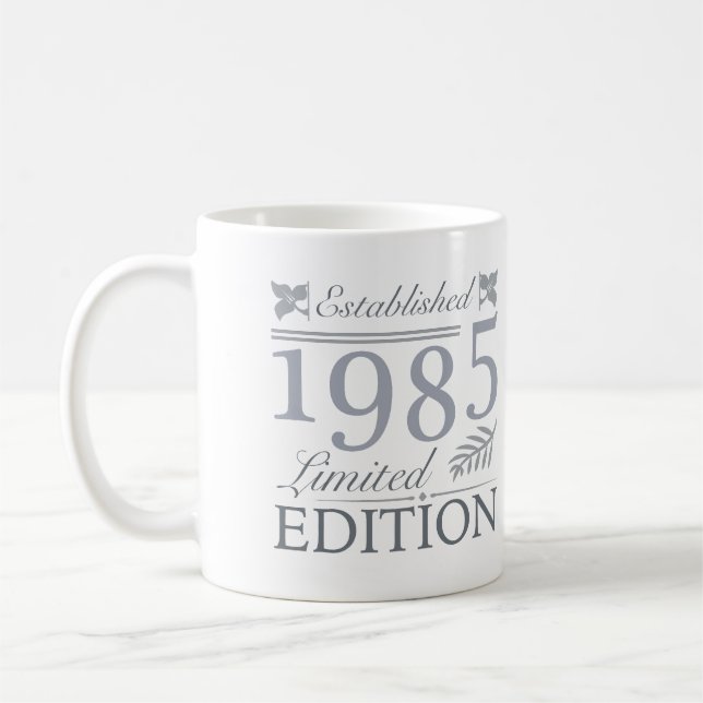 1985 Limited Edition 40. Geburtstag Kaffeetasse (Links)