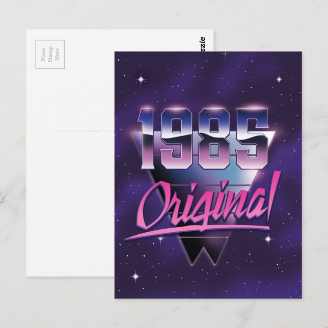 1985 Original Postkarte (Vorne/Hinten)