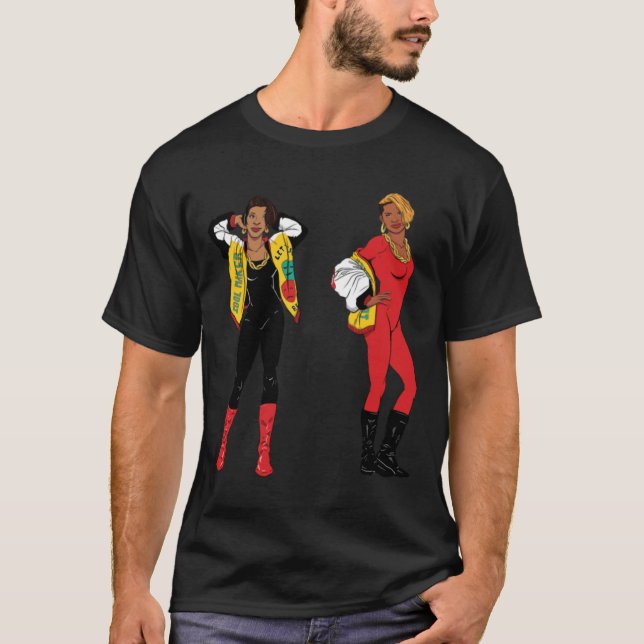 1985 Salz in Pepa Black Women Hip Hop T-Shirt (Vorderseite)