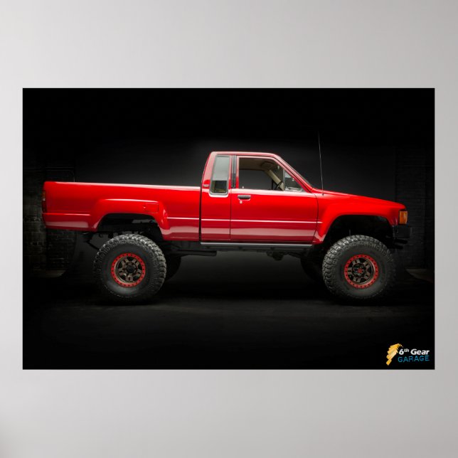 1985 Toyota 4x4 Lieferwagen LKW Poster (Vorne)