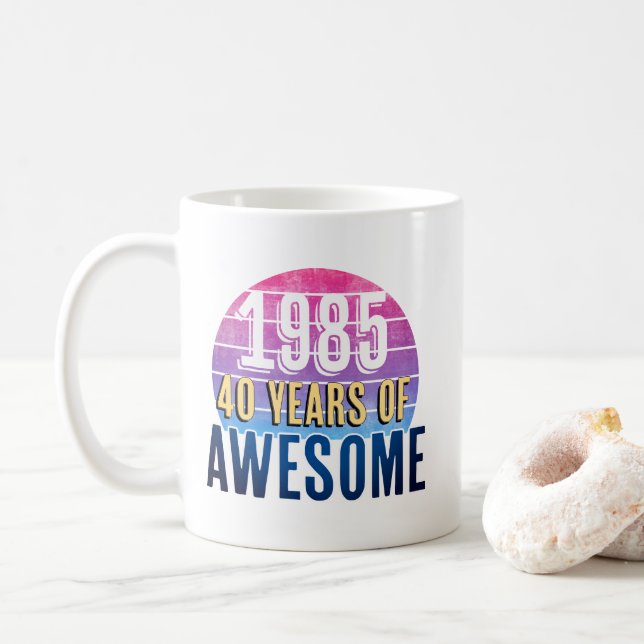 1985 Vierzig Jahre Phantastisch Kaffeetasse (Mit Donut)