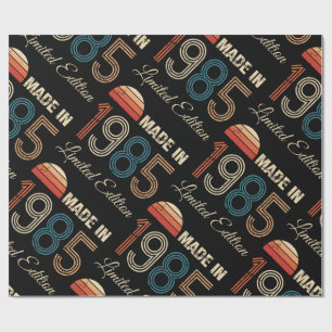 1985 Vintag 40. Geburtstag Geschenkpapier