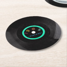 1985 Vintag Retro Stripe Neon Vinyl Record