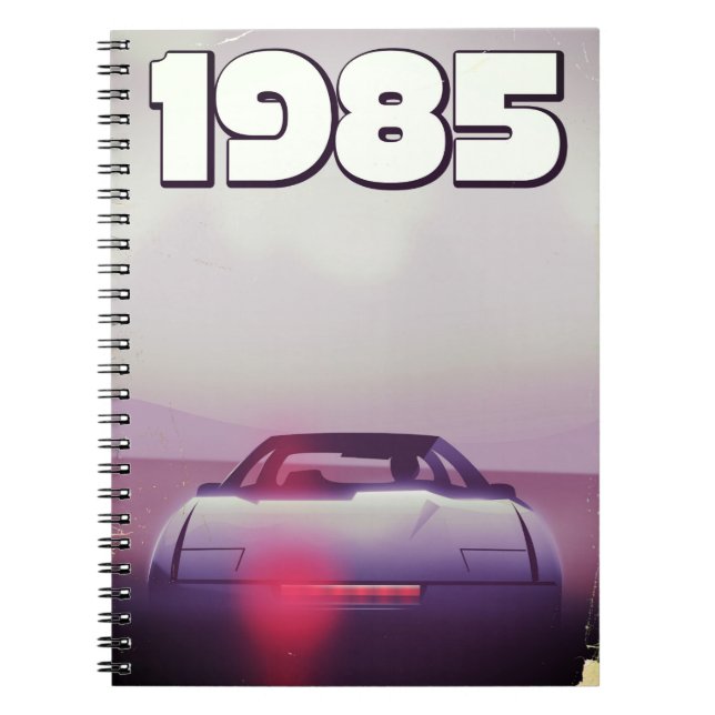 1985 Vintages Supercar-Poster Notizblock (Vorderseite)