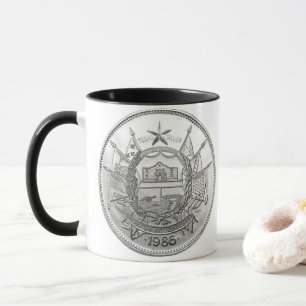 1986 Der Staat Texas Silber-Rund Tasse