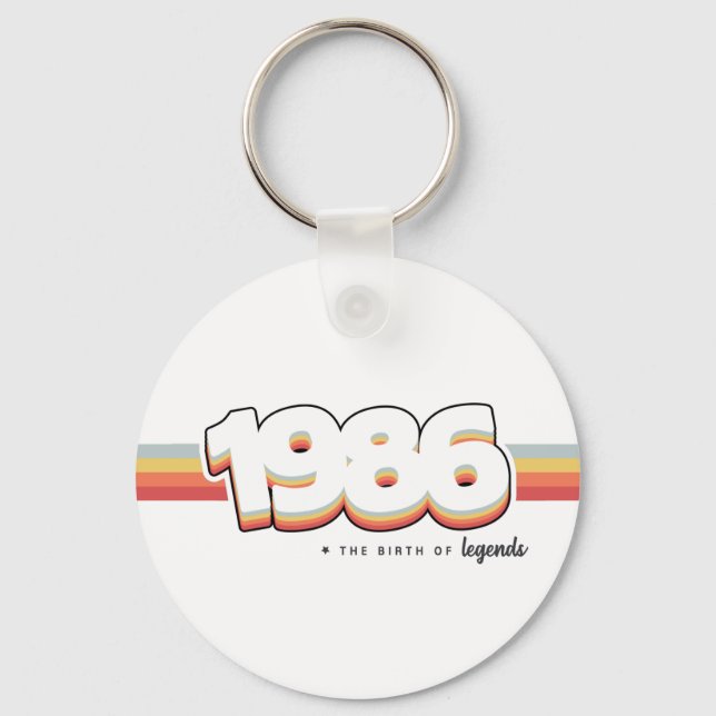 1986 Die Geburt von Legenden Schlüsselanhänger (Vorderseite)
