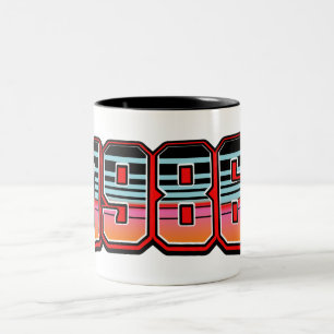 1986 GIANTE KAFFEE-TASSE ZWEIFARBIGE TASSE