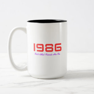 1986 Top-Song Zweifarbige Tasse
