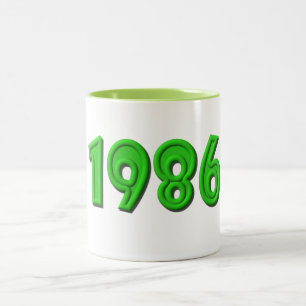 1986 ZWEIFARBIGE TASSE