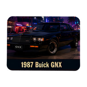 1987 Buick GNX Miami Retro 1980er Amerikanisch Magnet