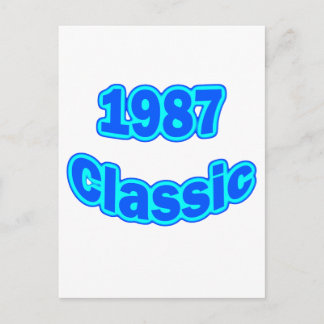 1987 Classic Blue Postkarte