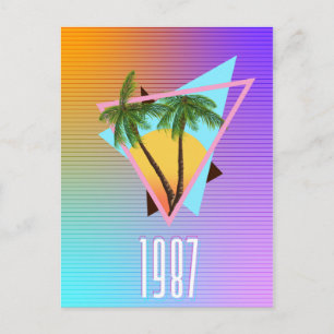 1987 Paradise-Logo Postkarte