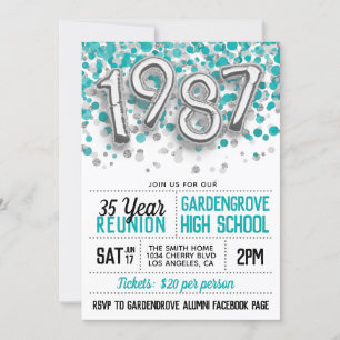 1987 Uni-Wiedersehen Einladung