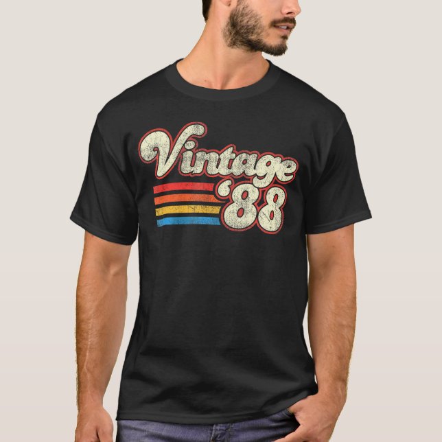 1988 34 Geburtstag T-Shirt (Vorderseite)