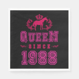 1988 Königin Unicorn Serviette
